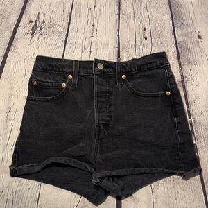 Levi's Black Denim Women's Shorts